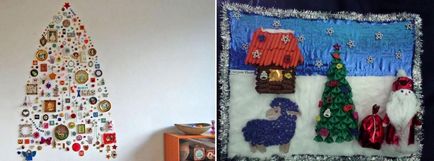 Новорічне панно своїми руками фото на стіну, для дитячого саду до нового року 2017, як зробити