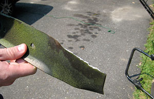Обслуговування газонокосарки як зняти ніж для заточування або заміни - статті на сайті 220 вольт