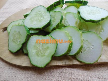 Uborka, hagyma, olaj a téli - lépésről lépésre recept fotók (hagyma) Uborka, hagyma, olaj a téli - lépésről lépésre recept fotók