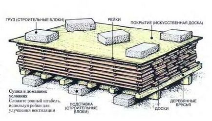 Determinarea umidității și uscarea lemnului prin mâinile proprii