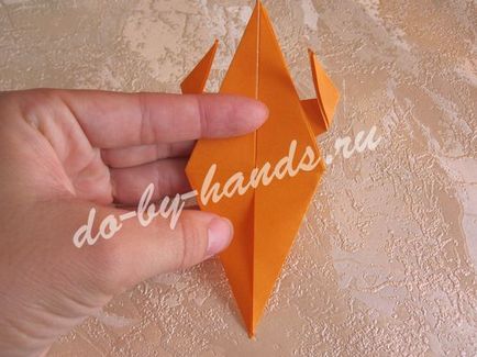 Capră Origami pentru copii, diagrama, clasa master pas cu pas cu fotografie