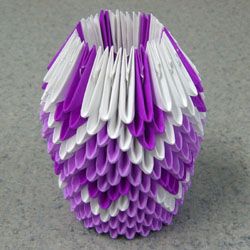 Origami Module Vase - Origami vase de asamblare - modular bloguri origami sergei tarasova