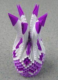 Origami Module Vase - Origami vase de asamblare - modular bloguri origami sergei tarasova