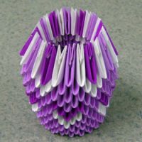 Origami Module Vase - Origami vase de asamblare - modular bloguri origami sergei tarasova