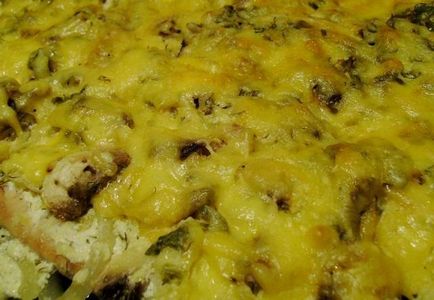Chop gombával és sajttal - lépésről lépésre recept fotók