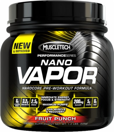 Vélemények a edzés előtti komplex MuscleTech nano gőz