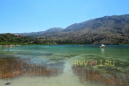 Озеро Курнас на острові Крит, Греція фото і відео, опис, де знаходиться