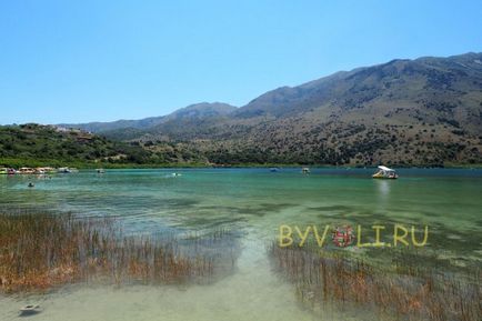 Lacul kurnas pe insula Creta, Grecia fotografii și video, descriere, locație