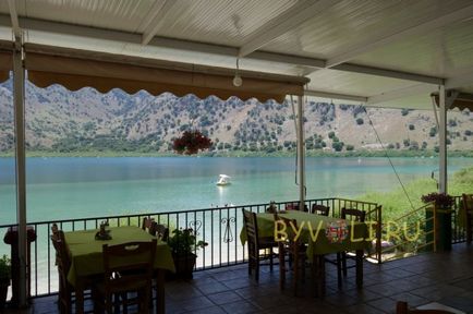 Lake Kournas, Kréta, Görögország Fotó és videó, leírás, ahol