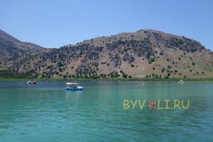 Lake Kournas, Kréta, Görögország Fotó és videó, leírás, ahol