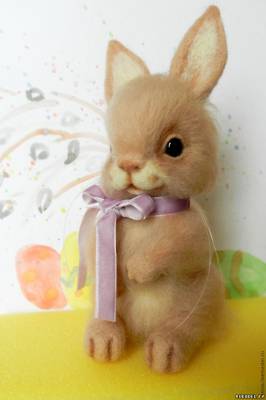 Easter Bunny - játékok nemezelés gyapjú kezdőknek, saját kezével - Húsvét - Ünnepek -