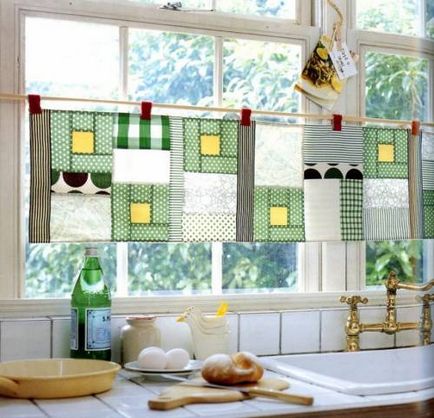 Patchwork függöny 70 kényelmes ötleteket és hogyan kell varrni a saját kezét, belső (saját) Patchwork függöny 70 kényelmes ötleteket és hogyan kell varrni a saját kezét, belső