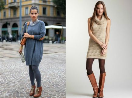 Rochie-rochie pulover cald și la modă!