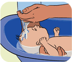 Înotați înainte de mers - nou-născut