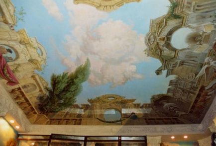 Tavanul în stil baroc oferă stil și opțiuni pentru soluții de design
