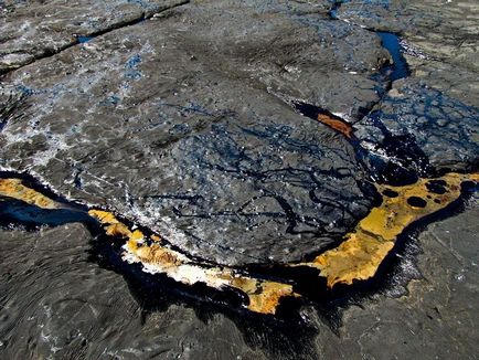 Fenomenul natural lac de piatră asfalt lac din Trinidad
