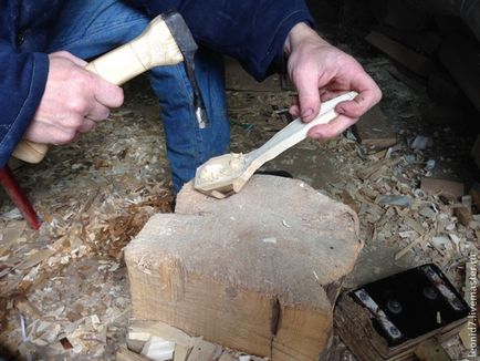 Процес створення дерев'яної ложки - ярмарок майстрів - ручна робота, handmade