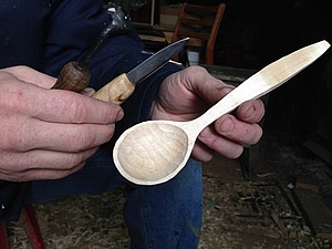 Процес створення дерев'яної ложки - ярмарок майстрів - ручна робота, handmade