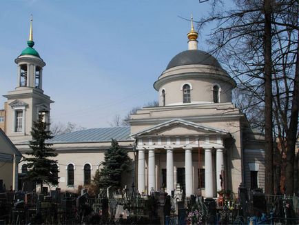 Cimitirul Pyatnitsky din templu moscow, site cum se ajunge