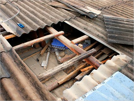 Ремонт покрівлі гаража лагодження залізної і оцинкованої даху своїми руками, кошторис, відео та фото