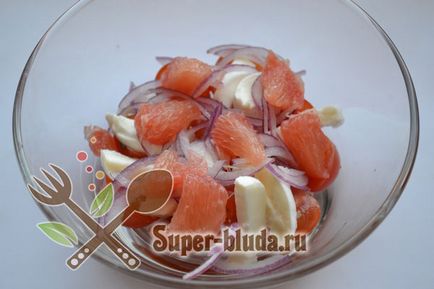 Salata cu grapefruit și brânză, rețete simple și delicioase de salate cu fotografie