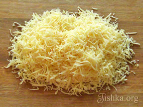Saláta sajttal és fokhagymás - főzés receptek lépésről lépésre fotók