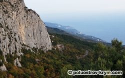 Shaitan-merdven (scara diavolului), munți, văi, yail, tracturi, repere Crimeea