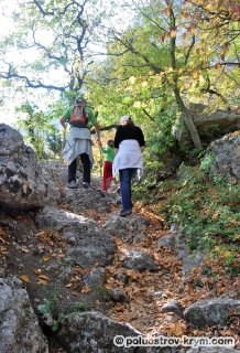 Shaitan-merdven (scara diavolului), munți, văi, yail, tracturi, repere Crimeea