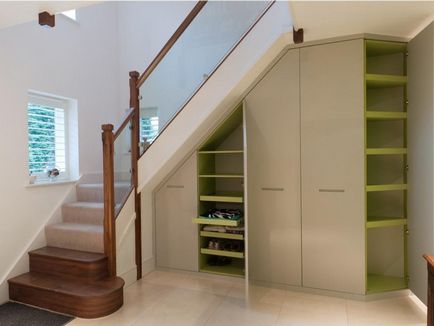 Cabinet sub scări într-un design privat casa, idei