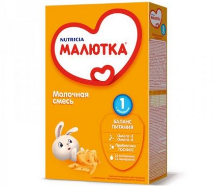 Суміш малятко склад дитячого харчування від 0 до 6 місяців (з народження), таблиця