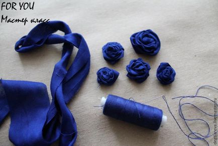 Створюємо текстильне кольє з трояндами - ярмарок майстрів - ручна робота, handmade