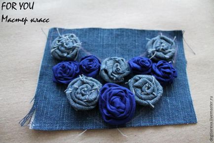 Hozzon létre egy textil nyaklánc rózsa - tisztességes iparos - kézzel készített, kézzel készített