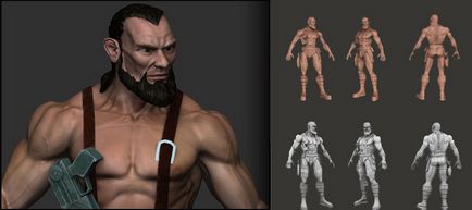 Crearea personajului războinic, partea 1, soohar - lecții pe grafice și fotografii 3D ale Photoshop