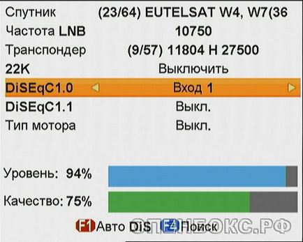 Televiziune prin satelit în Belarus și Rusia descrierea meniului și a setărilor dispozitivului openbox sf-51