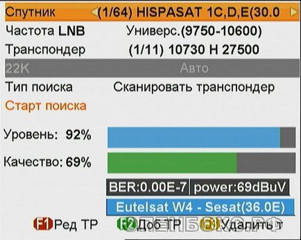 Televiziune prin satelit în Belarus și Rusia descrierea meniului și a setărilor dispozitivului openbox sf-51