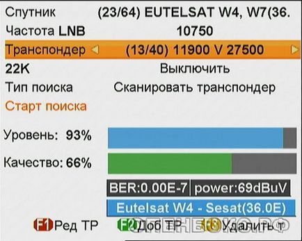 Televiziune prin satelit în Belarus și Rusia descrierea meniului și a setărilor dispozitivului openbox sf-51