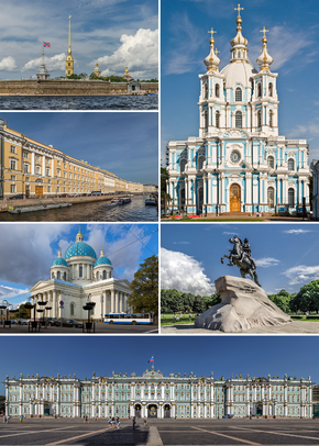 Strugi roșu - Sankt Petersburg - calculul distanței dintre parcele roșu și Saint Petersburg ca