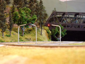 Közlekedési lámpák a modell vasút
