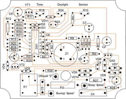 Схема датчика руху lx01, принципова електрична схема, підключення, правила установки