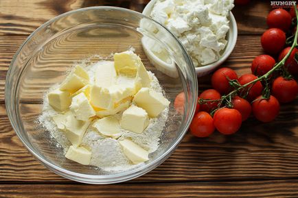 Tart ricottával és paradicsommal - lépésről lépésre recept fotók