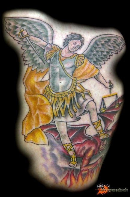 Tatuajele arhanghelului Mihail și semnificația lor