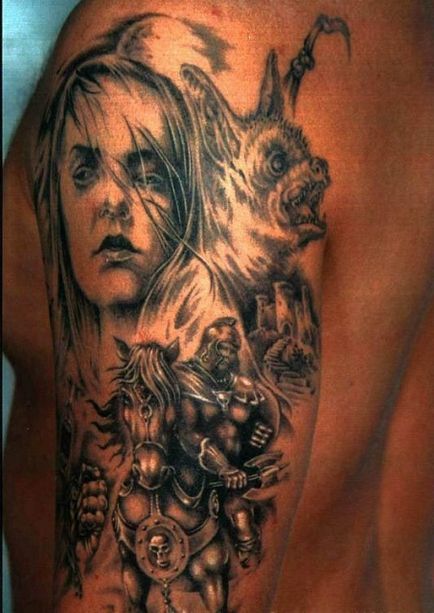 Tatuaje de cavaleri si templieri, tatuaje, tatuaje