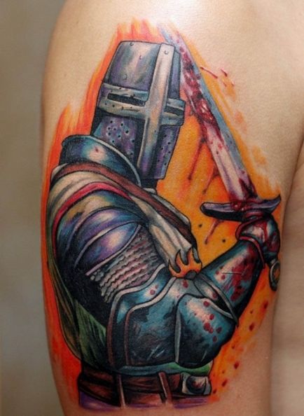 Tatuaje de cavaleri si templieri, tatuaje, tatuaje