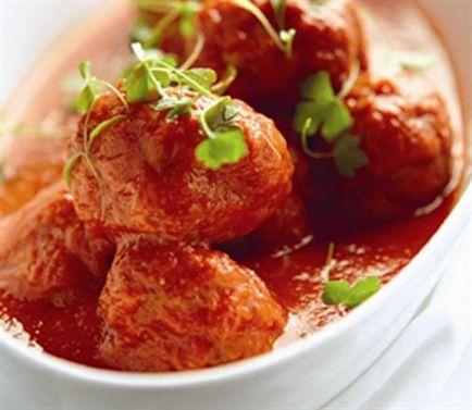 Meatballs în sos de cuptor