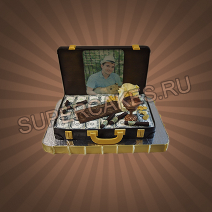 Торт чемодан, торт валізу грошей, торт у вигляді валізи від кондитерської supercakes