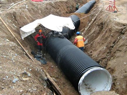 Pipe corsis canalizare ondulate caracteristici tehnice, producători, foto-catalog