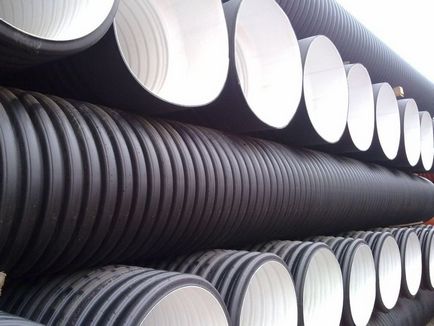 Pipe corsis canalizare ondulate caracteristici tehnice, producători, foto-catalog