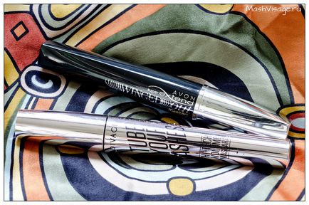 Туші для вій avon super extend winged out і divage tube your lashes - відгук, Свотч,