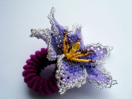 Уічольскіе квіточки гумки для волосся-2мой улюблений бісер, мій улюблений бісер