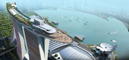 Egy egyedülálló hotel Marina Bay Sands, Szingapúr (27 fotó) (szokatlan szálloda) Egy egyedülálló hotel Marina Bay Sands, Szingapúr (27 fotó)